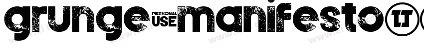 grunge manifesto字体转换